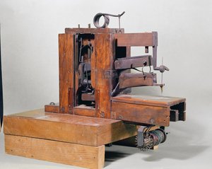 &39;Couseuse&39;，第一台缝纫机，1830年（木材和金属）